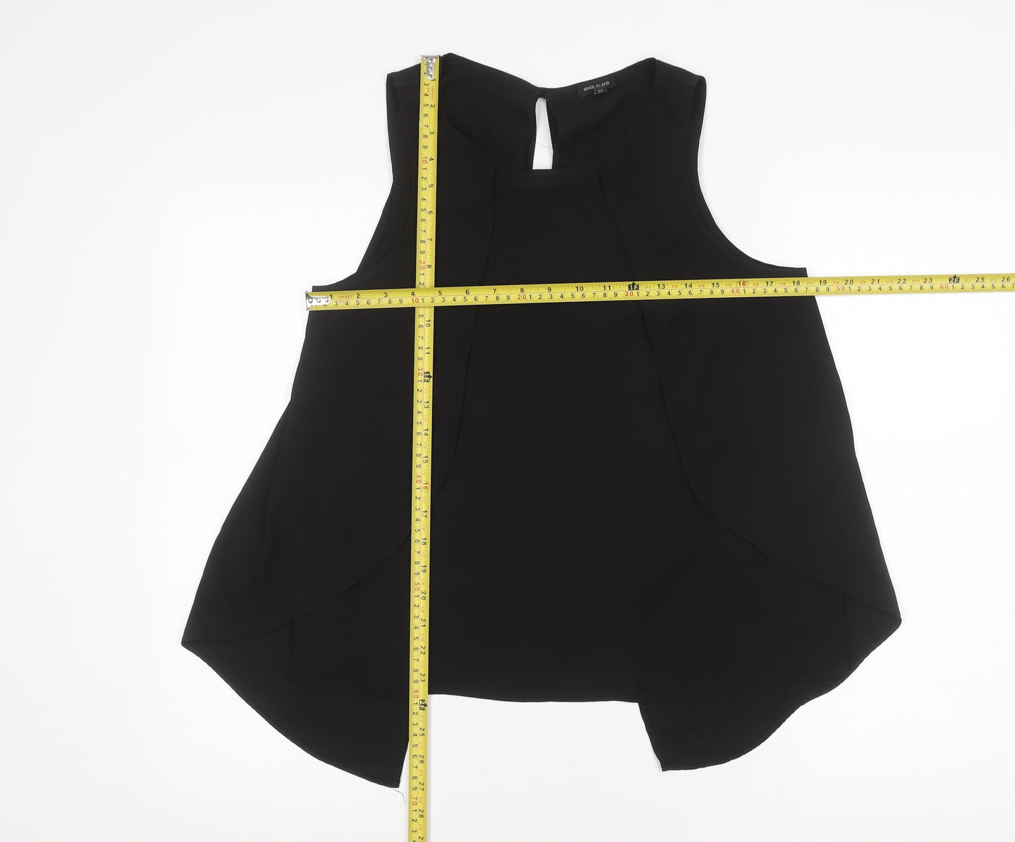 River Island Women’s Black Size 12 Sleeveless Blouse
