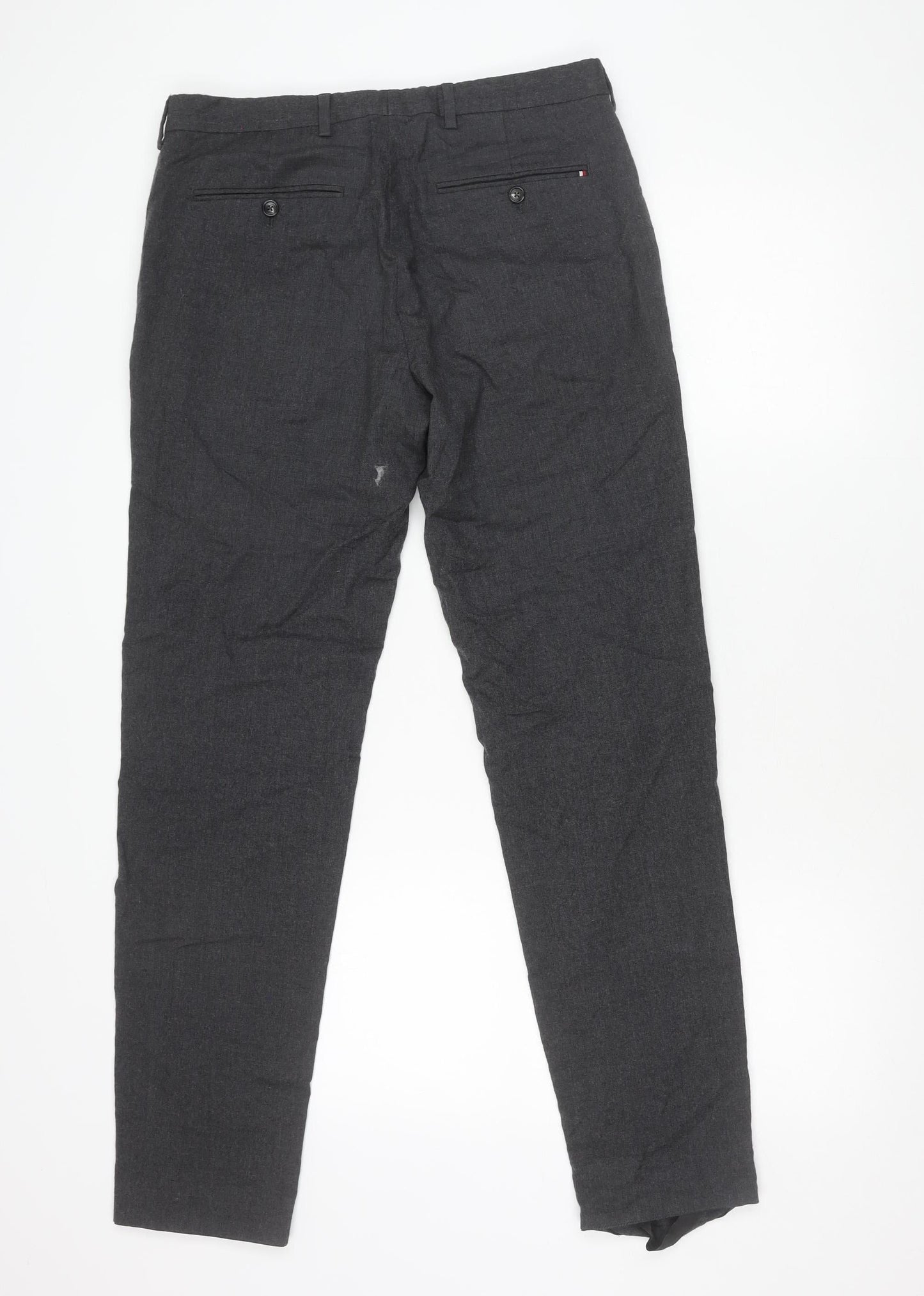 Tommy Hilfiger Men’s Grey Slim Fit Chino Trousers 34W 32L