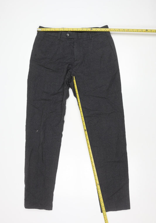 Tommy Hilfiger Men’s Grey Slim Fit Chino Trousers 34W 32L