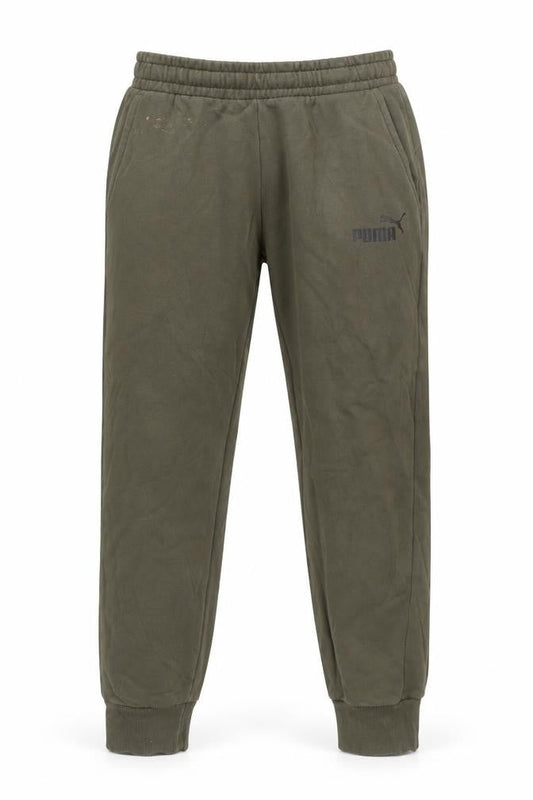 Puma Men's Green Jogger Trousers S Regular Fit Elastic Waist Cuffed