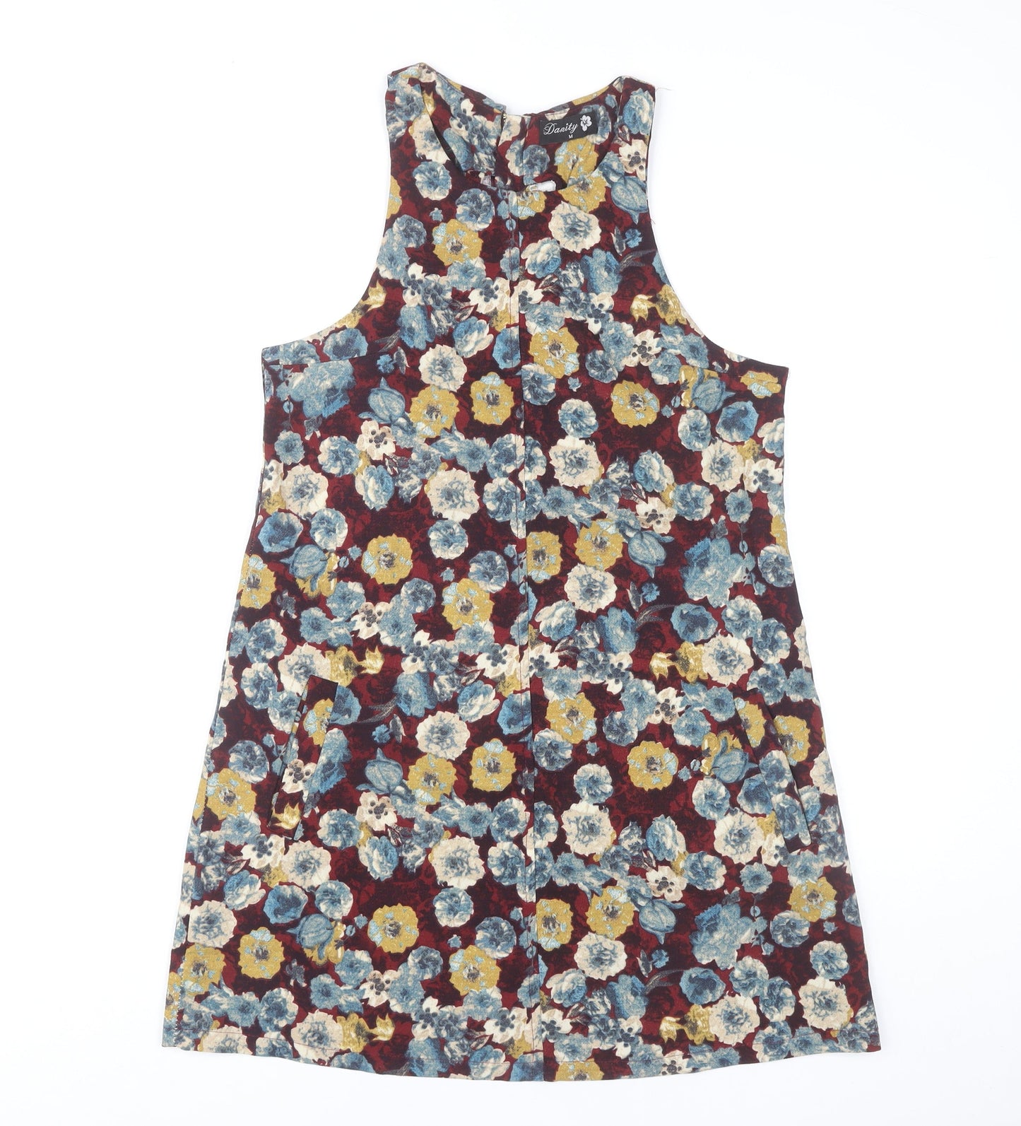Danity Women’s Multicoloured Floral Shift Dress M Sleeveless