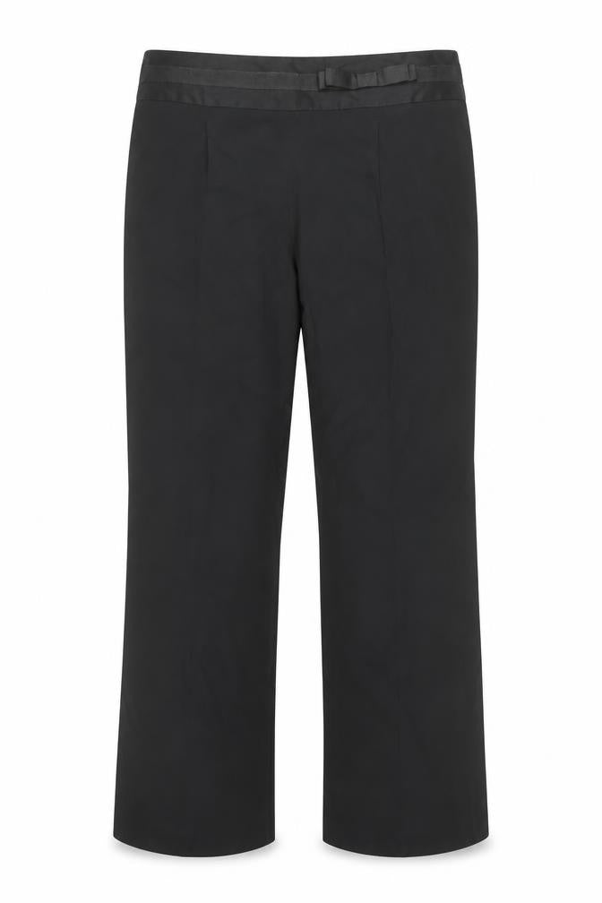 Marks and Spencer Women Black Size 14 Dress Pants Straight Leg Belted