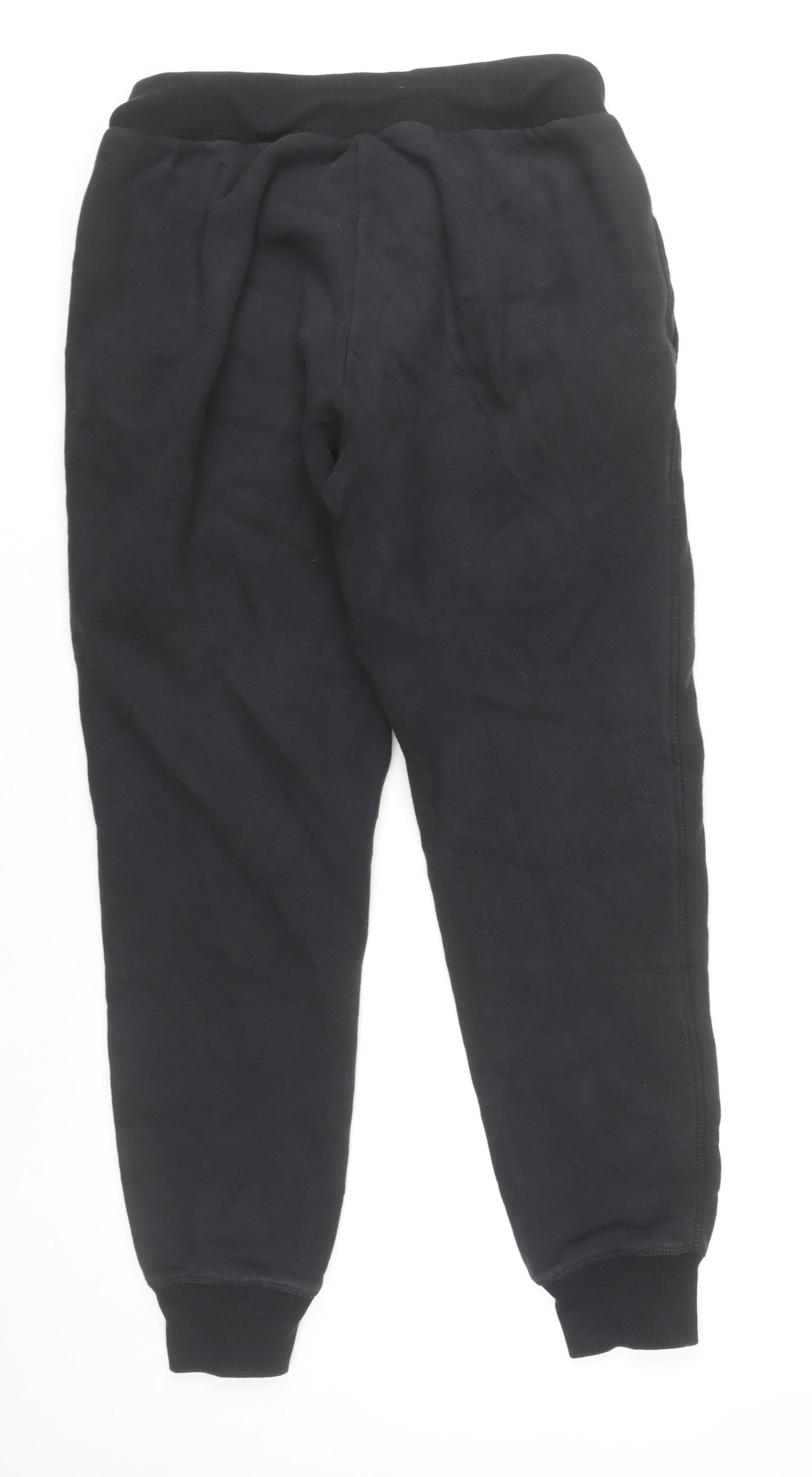 Superdry Women’s Black Cotton Blend Jogger Trousers Size 12