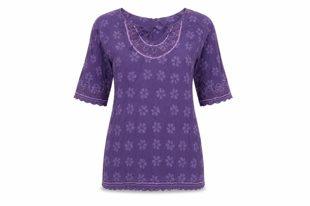 Fat Face Women’s Purple Floral Shift Dress Size 12 Bohemian