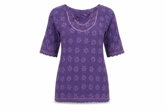 Fat Face Women’s Purple Floral Shift Dress Size 12 Bohemian