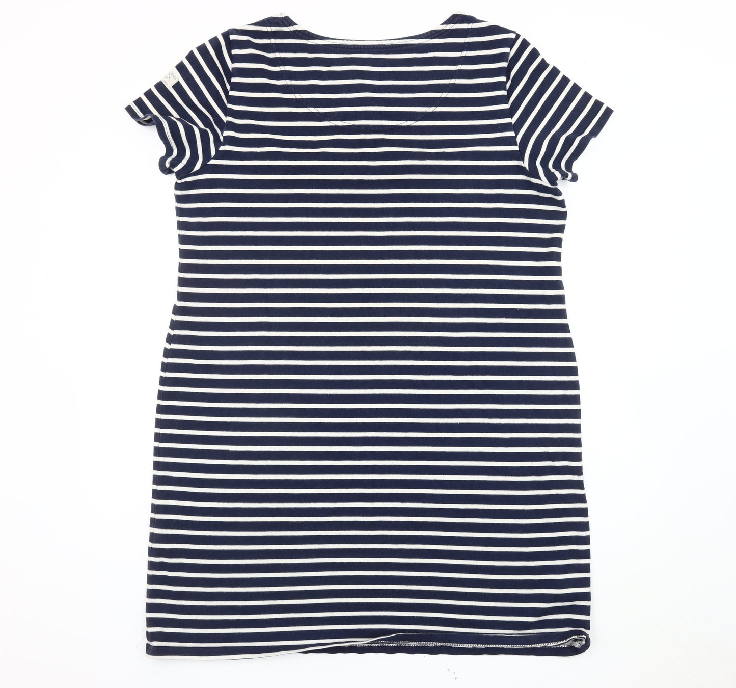 Joules Women’s Blue Striped Nautical T-Shirt Dress Size 20