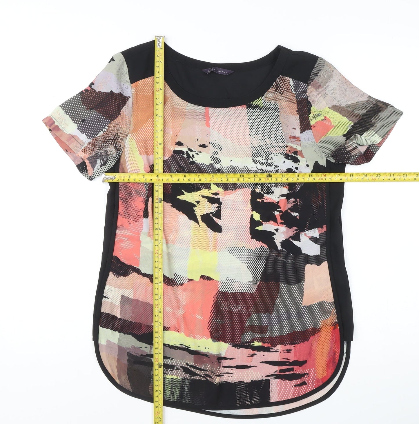Marks and Spencer Women’s Multicoloured Abstract Chiffon Blouse Size 8