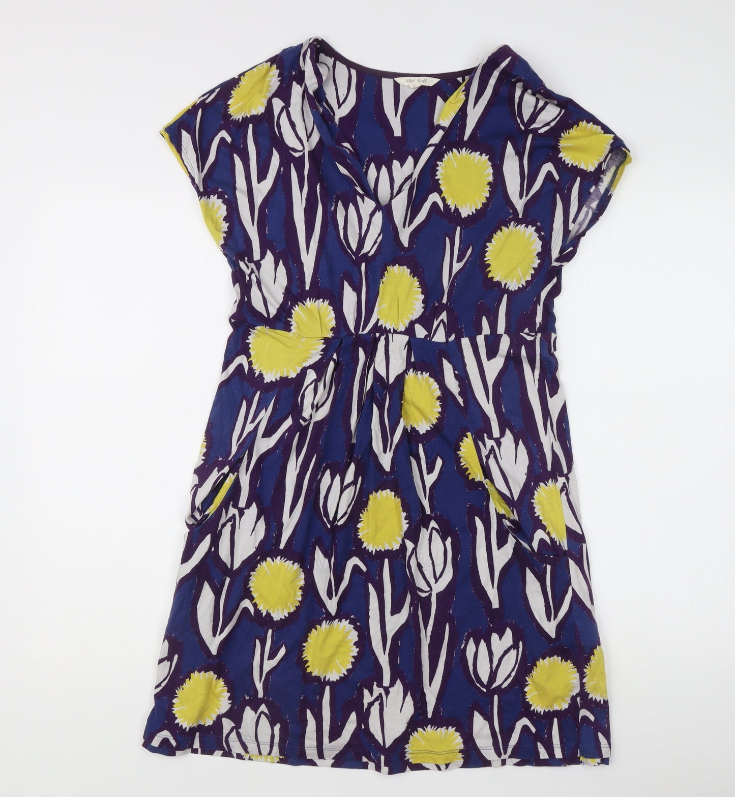 White Stuff Women’s Multicoloured Floral Shift Dress Size 12 Knee Length