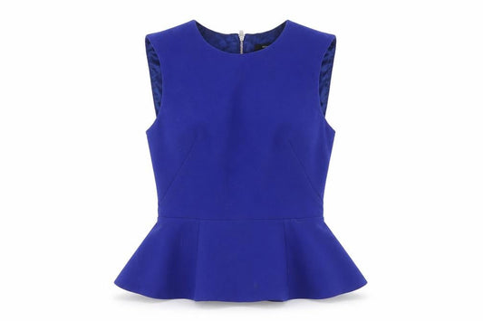 Womens UK Size 6 French Connection Blue Polyester Blend Blouse