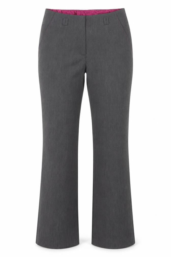 David Emanuel Women’s Grey Size 10 Straight Leg Dress Trousers