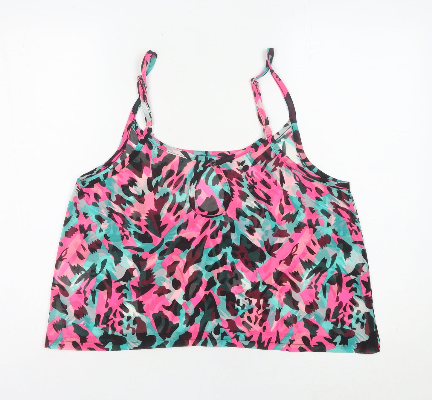 Brave Soul Women's Multicoloured Animal Print Camisole Tank Top M