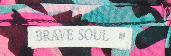 Brave Soul Women's Multicoloured Animal Print Camisole Tank Top M