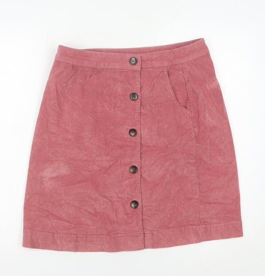 Crew Clothing Company Women’s Pink Corduroy A-Line Skirt Size 10