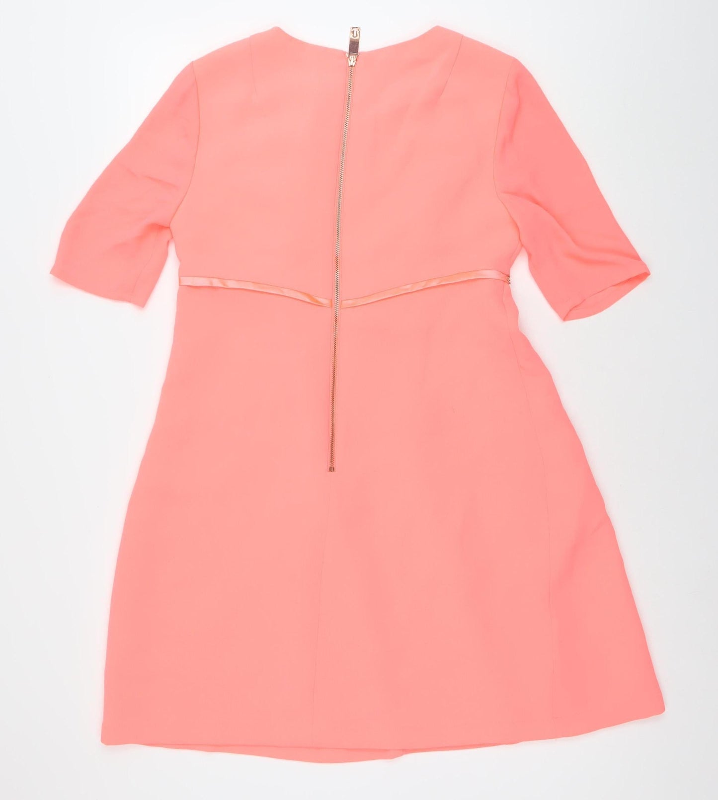 Ted Baker Women’s Pink Beaded Sheath Dress Size 10 Knee Length