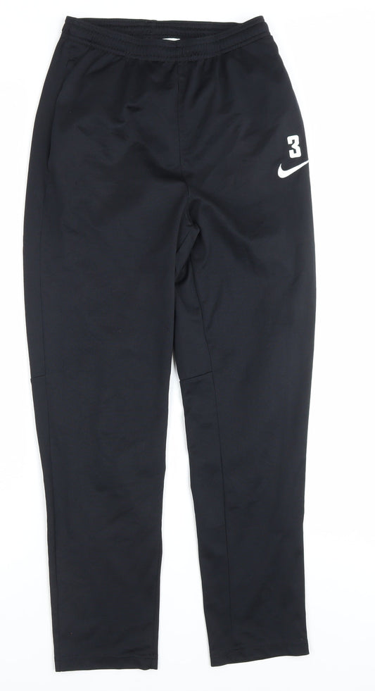 Nike Teens Black XL Dri-FIT Tapered Track Pants Football Training