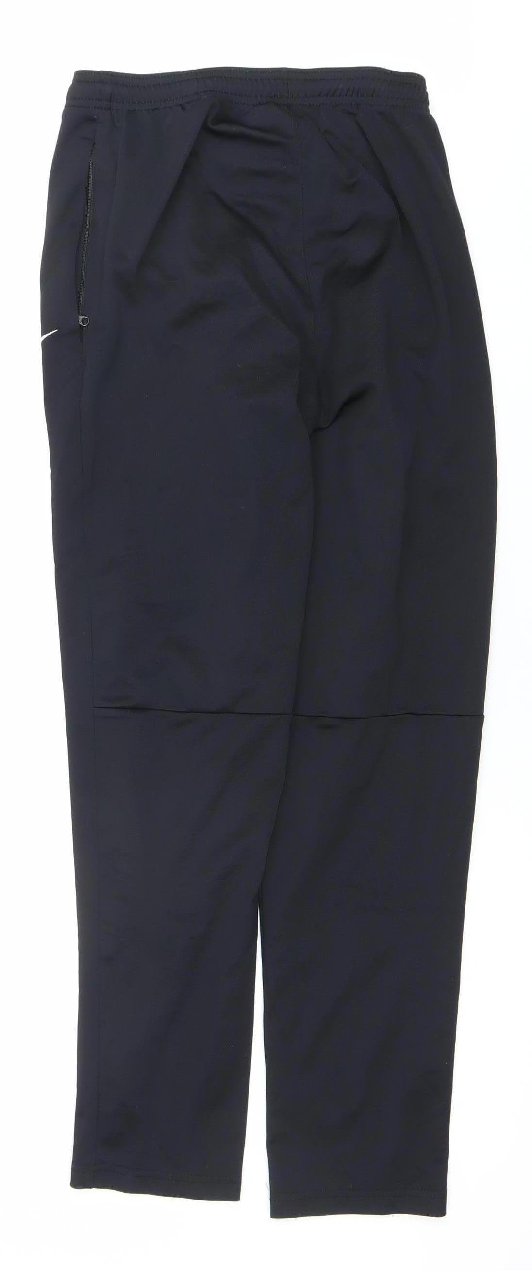 Nike Teens Black XL Dri-FIT Tapered Track Pants Football Training