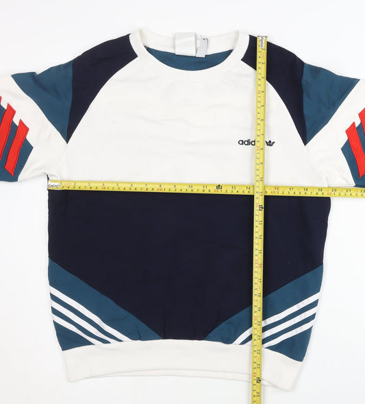 Adidas Mens Multicoloured XS Pullover Sweatshirt Sports Logo