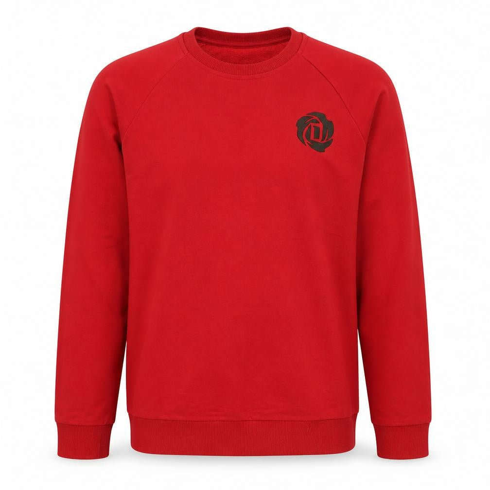 Mens UK L Regular adidas Red Pullover Sweatshirt