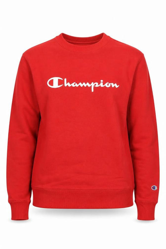 Womens UK S Regular Champion Red Pullover Sweatshirt