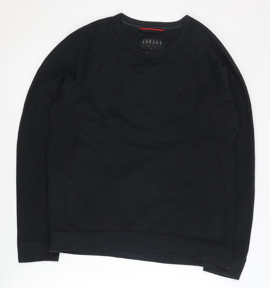 Jordan Mens Black XL Pullover Sweatshirt Crew Neck Long Sleeve