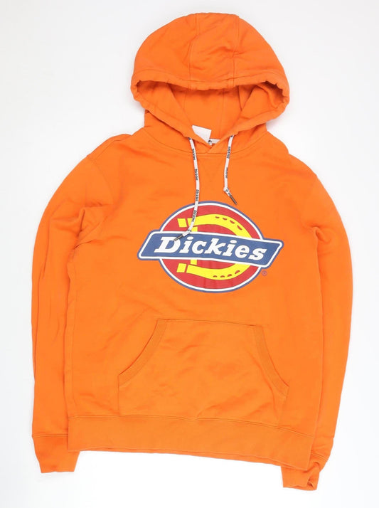 Dickies Men’s Orange XL Pullover Hoodie Graphic Logo Cotton