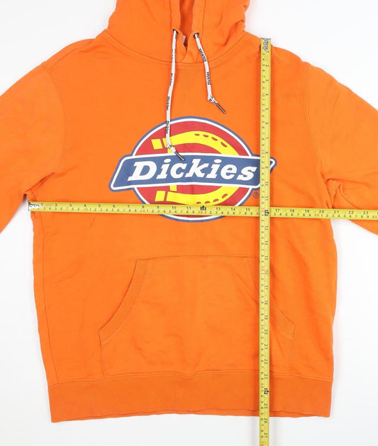 Dickies Men’s Orange XL Pullover Hoodie Graphic Logo Cotton