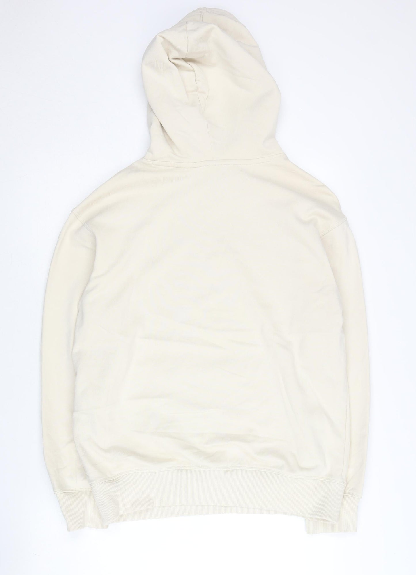 New Balance Men's Beige Pullover Hoodie S Logo Sportswear