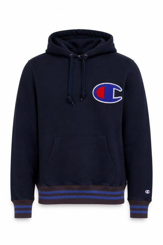 Mens UK S Regular Champion Blue Pullover Hoodie