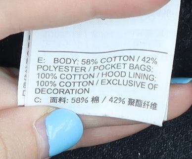 Nike Men’s Black XL Full Zip Hoodie with Logo Pockets