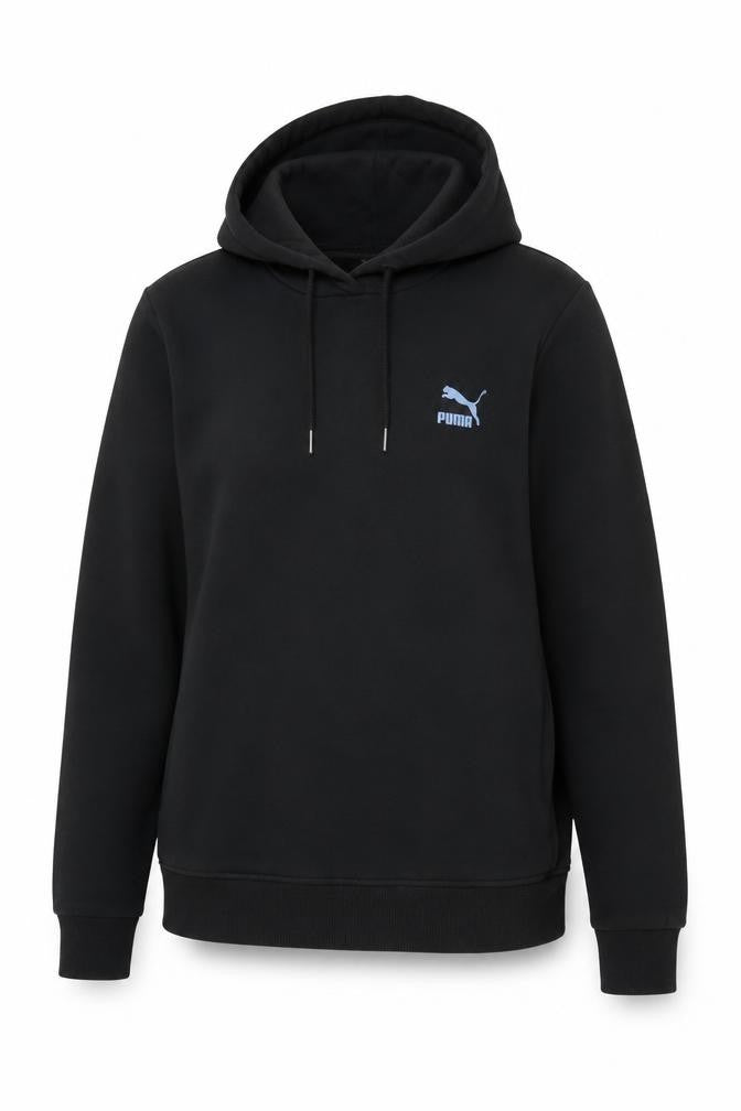Womens UK 14 Regular PUMA Black Pullover Hoodie