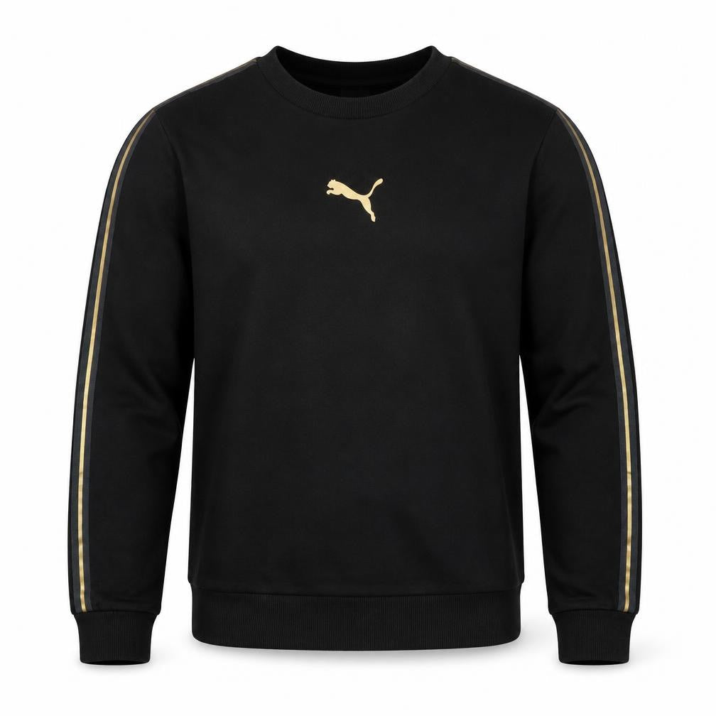 Mens UK S Regular PUMA Black Pullover Sweatshirt