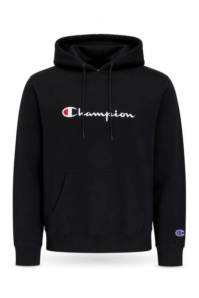 Mens UK M Regular Champion Black Pullover Hoodie