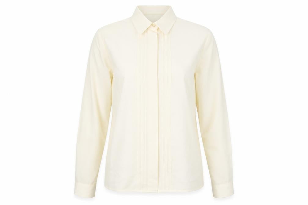Womens UK Size 10 Eastex Ivory Polyester Button-Up