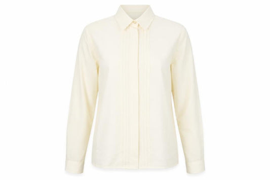 Womens UK Size 10 Eastex Ivory Polyester Button-Up