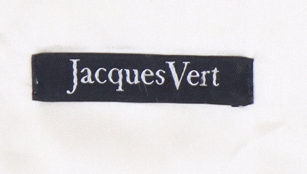 Jacques Vert Women’s Ivory Short Sleeve Blouse Size 10 Regular Woven