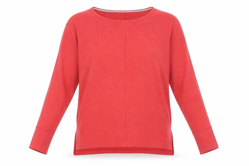 Womens UK 12 Regular White Stuff Red Pullover Tight-Knit