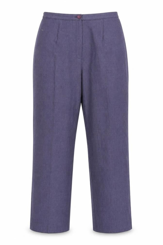 Autonomy Womens Purple Size 12 Classic Straight Leg Trousers