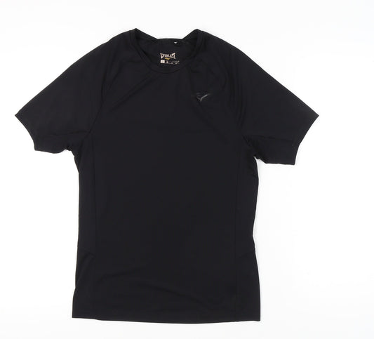 Everlast Men's Black M Athletic Fit Crew Neck Sports T-Shirt