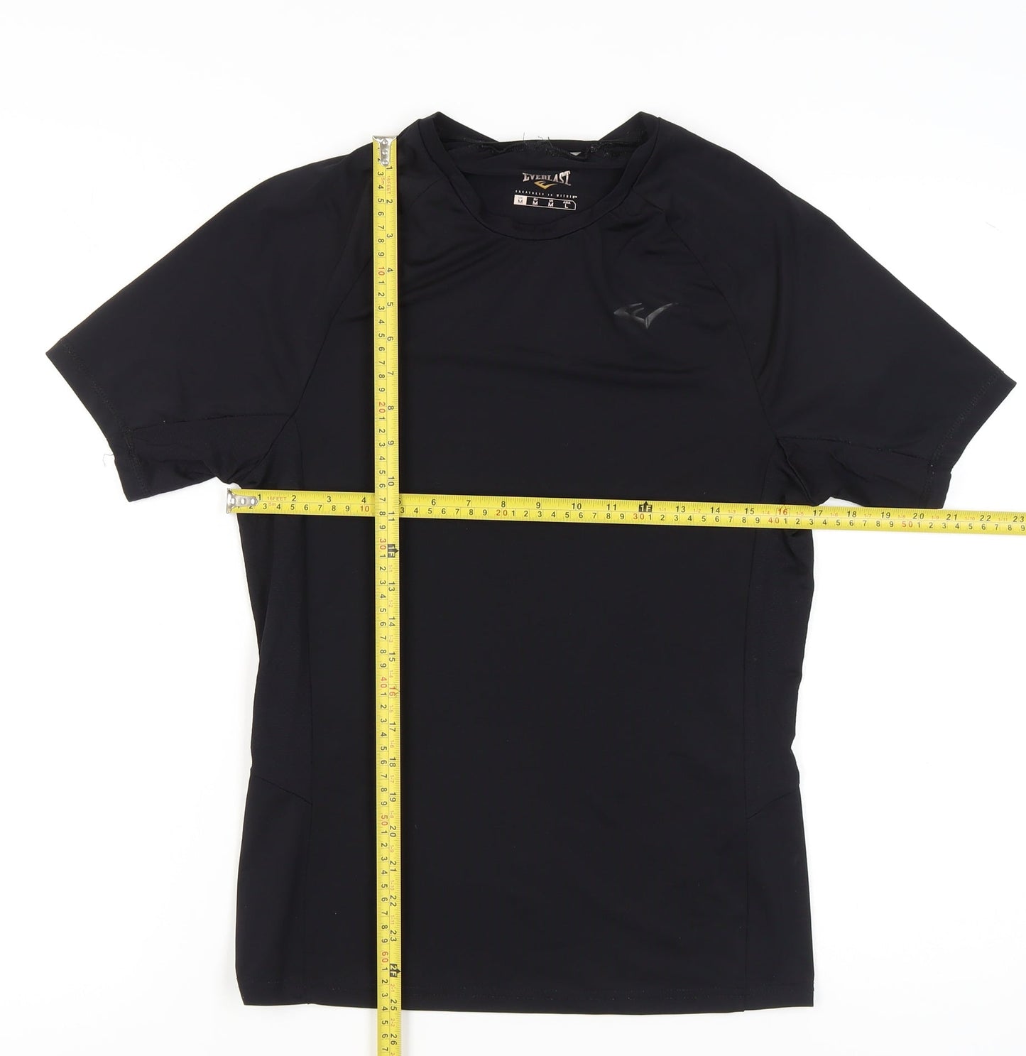 Everlast Men's Black M Athletic Fit Crew Neck Sports T-Shirt