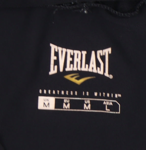 Everlast Men's Black M Athletic Fit Crew Neck Sports T-Shirt