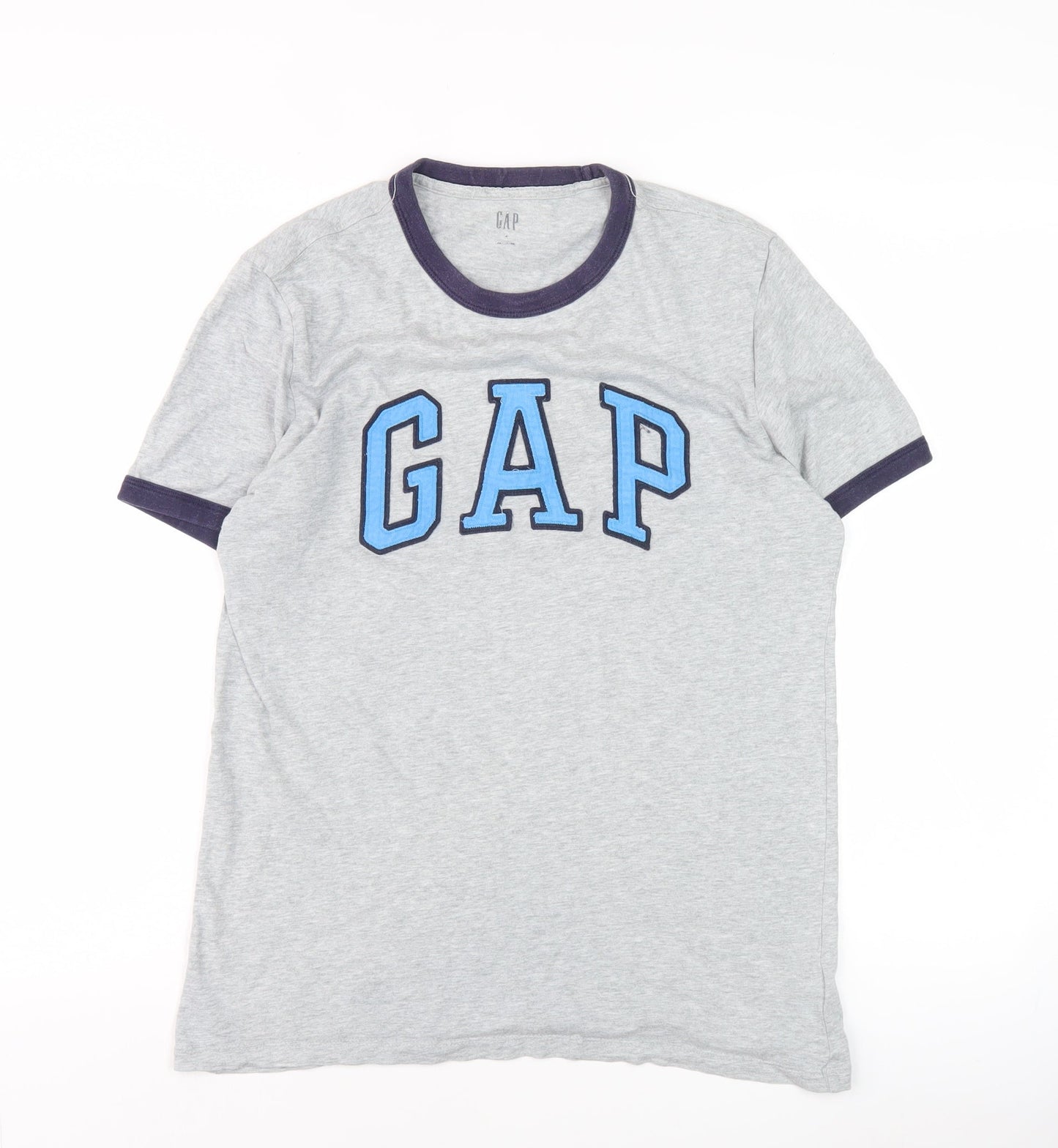 GAP Women’s Grey Ringer T-Shirt Size S Crew Neck Short Sleeve
