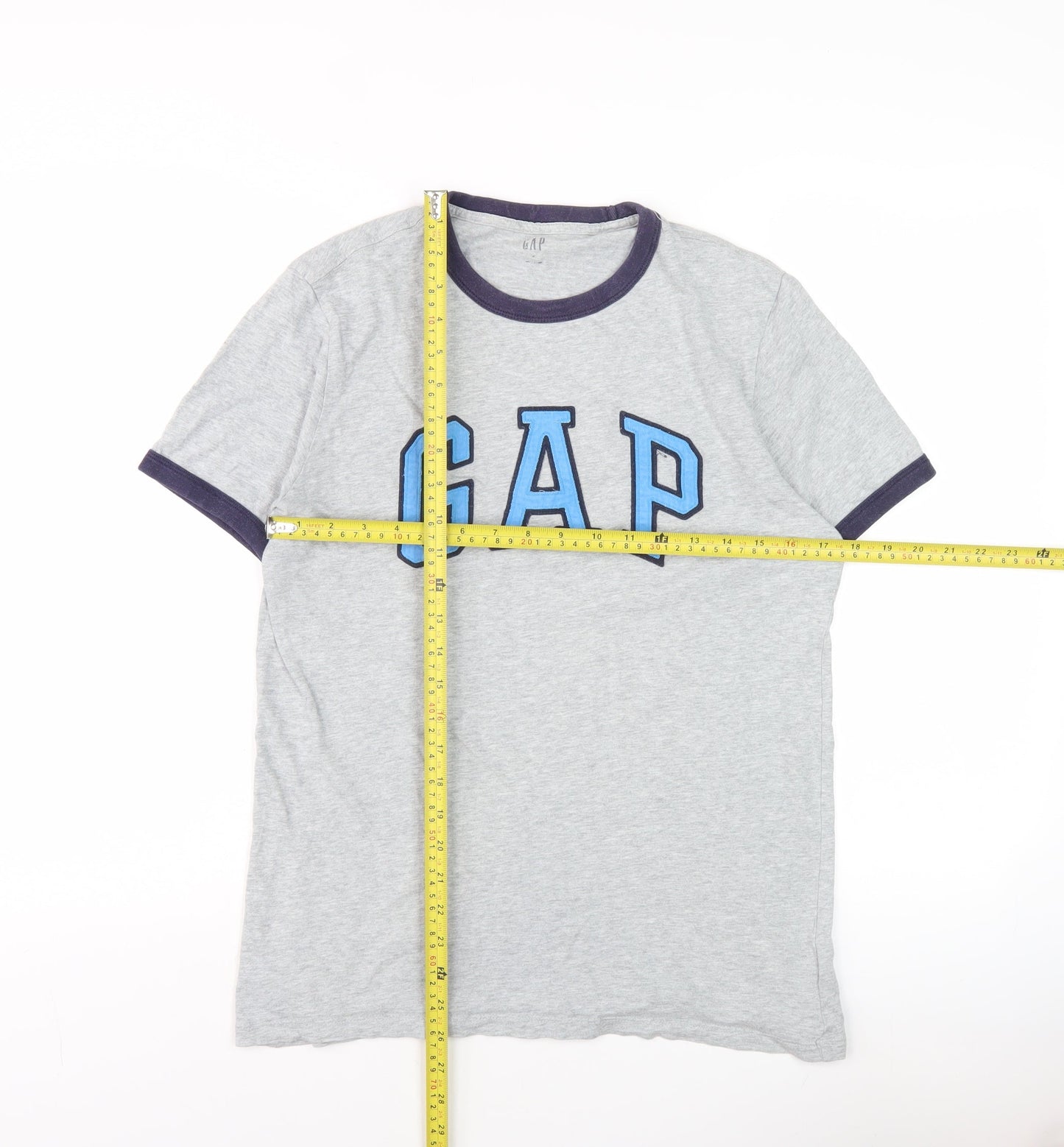 GAP Women’s Grey Ringer T-Shirt Size S Crew Neck Short Sleeve