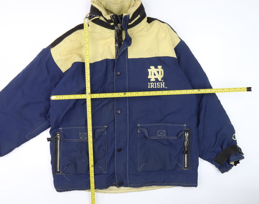 Champion Men's Blue Notre Dame Irish XL Puffer Jacket Winter Sports Coat
