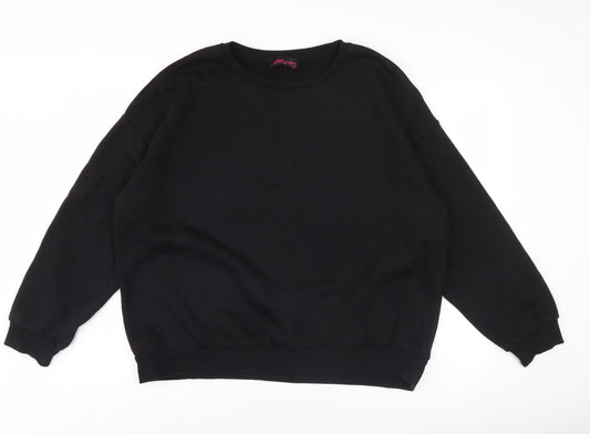 Urban Attire Women’s Black S Pullover Sweatshirt Graphic Quote