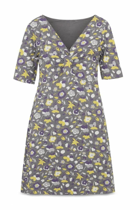 Boden Women’s Multicoloured Floral A-Line Knee Length Dress UK 10