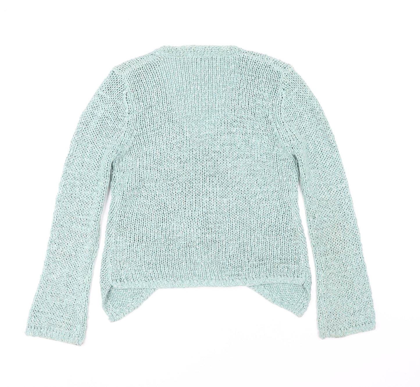 Marks and Spencer Women’s Blue Open-Knit Cardigan Size M V-Neck
