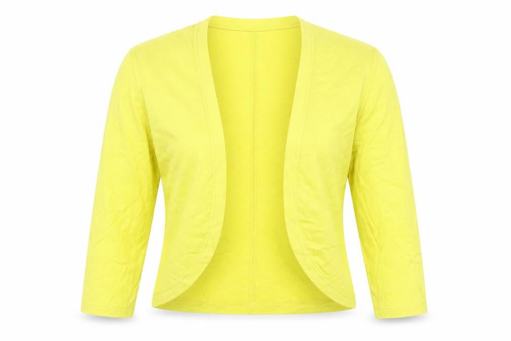 Womens UK S Regular Hobbs Yellow Cardigan Tight-Knit