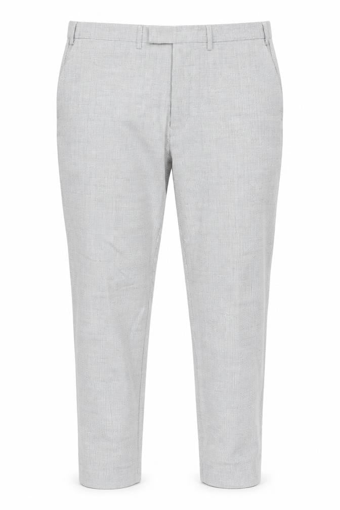 Marks and Spencer Men's Grey Check Wool Dress Pants 42W 31L Classic Fit