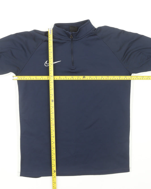 Nike Men's Blue M Athletic 1/4 Zip Dri-FIT Track Jacket