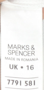Marks and Spencer Women’s Multicoloured Floral Chiffon Blouse UK 16